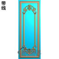 洋花护墙板精雕图(HQB-113)