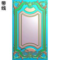 洋花护墙板精雕图(HQB-122)