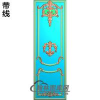 洋花护墙板精雕图(HQB-133)