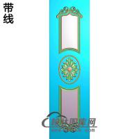 洋花护墙板精雕图(HQB-139)