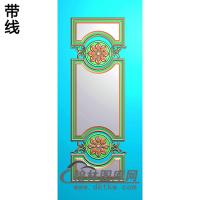 洋花护墙板精雕图(HQB-147)