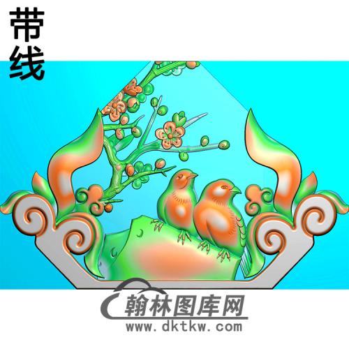 梅花碑头精雕图（MBBT-0198）