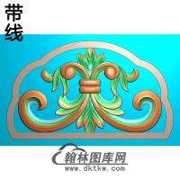 洋花碑头精雕图（MBBT-0201）