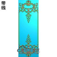 洋花护墙板精雕图(HQB-230)