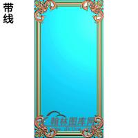 洋花护墙板精雕图(HQB-241)