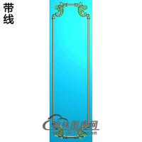 洋花护墙板精雕图(HQB-245)