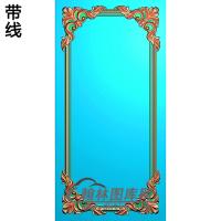 洋花护墙板精雕图(HQB-261)