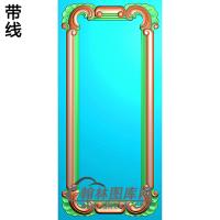 洋花护墙板精雕图(HQB-287)