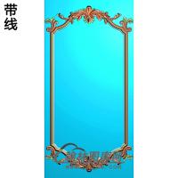洋花护墙板精雕图(HQB-299)