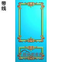 洋花护墙板精雕图(HQB-302)