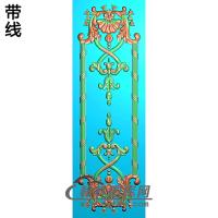 洋花护墙板精雕图(HQB-304)