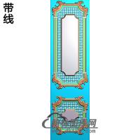 洋花护墙板精雕图(HQB-323)