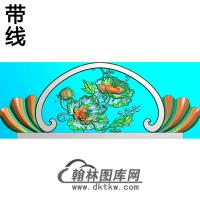 牡丹碑头精雕图（MBBT-0216）