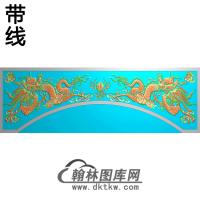 双龙碑头精雕图（MBBT-0223）