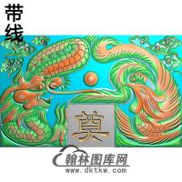 龙凤碑头精雕图（MBBT-0233）