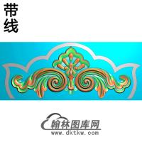 洋花碑头精雕图（MBBT-0235）