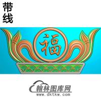 福寿碑头精雕图（MBBT-0265）