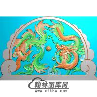 龙凤碑头精雕图（MBBT-0291）