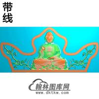 观音碑头精雕图（MBBT-0296）