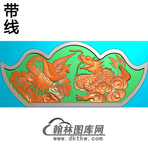 龙凤碑头精雕图（MBBT-0310）