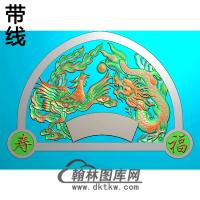 龙凤碑头精雕图（MBBT-0326）