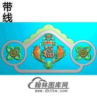 双鱼碑头精雕图（MBBT-0328）