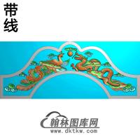 龙凤碑头精雕图（MBBT-0330）