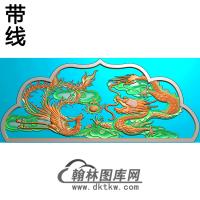 龙凤碑头精雕图（MBBT-0337）