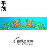 双凤碑头精雕图（MBBT-0340）