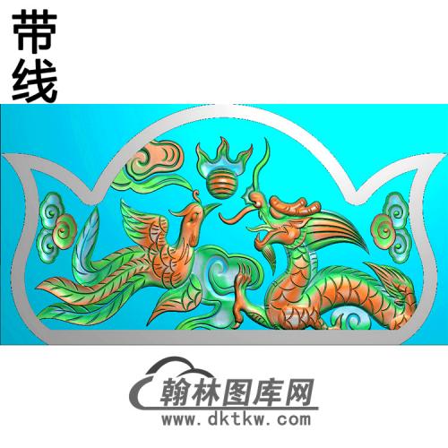 龙凤碑头精雕图（MBBT-0359）