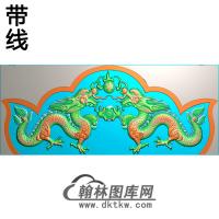 双龙碑头精雕图（MBBT-0368）