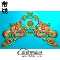 双龙碑头精雕图（MBBT-0371）