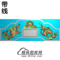 龙凤碑头精雕图（MBBT-0374）