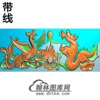 龙凤碑头精雕图（MBBT-0380）