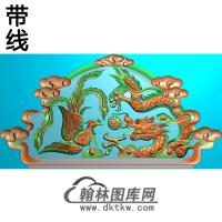 龙凤碑头精雕图（MBBT-0391）