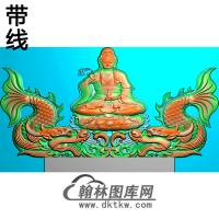 观音碑头精雕图（MBBT-0395）