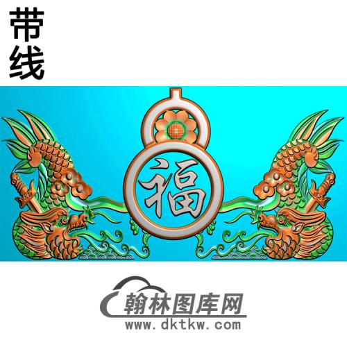 鳌鱼碑头精雕图（MBBT-0398）