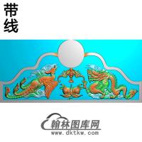 龙凤碑头精雕图（MBBT-0402）