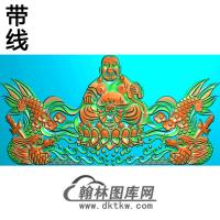 佛碑头精雕图（MBBT-0406）