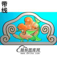 寿星碑头精雕图（MBBT-0409）