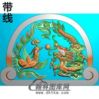龙凤碑头精雕图（MBBT-0413）