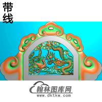 龙凤碑头精雕图（MBBT-0416）