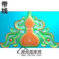 葫芦碑头精雕图（MBBT-0427）