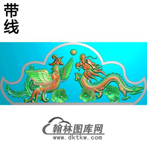 龙凤碑头精雕图（MBBT-0429）