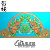 双凤碑头精雕图（MBBT-0443）