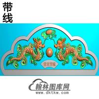 双龙碑头精雕图（MBBT-0471）