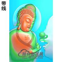童子佛娃娃佛佛头半身佛像精雕图（SFX-150)