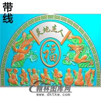 八仙碑头精雕图（MBBT-0482）