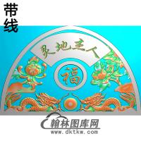 双龙碑头精雕图（MBBT-0487）