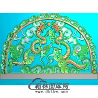 双龙碑头精雕图（MBBT-0502）